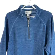 NEW Tommy Bahama Flip Breaker Half Zip Reversible Sweater L Dress Blues $128