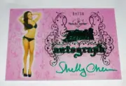 2015 Benchwarmer SHELBY CHESNES Pink Archive #73 Green Foil Autograph/10 PLAYBOY