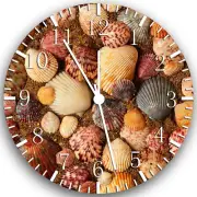 Beautiful Sea Shells Frameless Borderless Wall Clock Nice For Gifts Decor W157