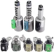 Trans Master Solenoid Valve Set, Torque Converter Clutch Valve for Automatic Transmission for NIS-SAN/for PON-TIAC/Saab/Sat-urn/for Suzuki, OE AW55-51SN AW55-50SN