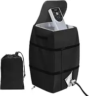 Hot Tub Cover - Spa Heater Pump Waterproof Dustproof Insulated With Zipper Opening - Lazy Spa Thermal Accessories for Outdoor Travel Bathtub Pools Inflatable Bathtubs (Black)