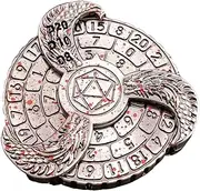 Roulette Dice Spinner | Dungeons Dice Board Games | Rotating Metal Dice with Dice Box | Dungeons Roulette Shape Dices for Table Games RPG D4, D6, D8, D10, D12, D20, D% (E)