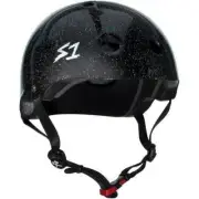 S-One Helmet Mini Lifer XS Black Gloss Glitter