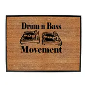Drum N Bass Movement - Funny Novelty Doormat Man Cave Floor mat