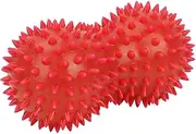 PVC Peanut Spiky Massage Ball Back Foot Massager Ball Fitness Muscle Massaging (Red)