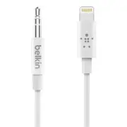 Durable 6ft 3.5mm Lightning Audio Cable for iPhone and iPad Connectivity