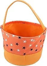 Cabilock Party Kids Trick or Treat Tote Bag Candy Bag Halloween Candy Storage Bucket