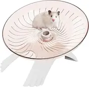 Dwarf Hamster Wheel | Silent Exercise Wheel - Clear Design Flying Saucer Running Spinner for Small Pets Hedgehog Mice Gerbils Release Stress