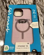 New iPhone 15/14/13 Speck Candyshell Grip MagSafe Case Authentic (Light Purple)