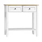 NNEED Console Table Hallway 2 Drawers Display Shelf