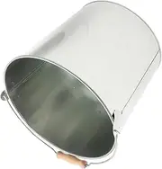 Metal Ash Storage Bucket for Garden Kitchen Handle Grill Charcoal Bucket 25cm Diameter x 18cm 24cm Height