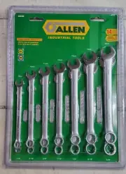 Allen Industrial Tools 14 Piece Combination Wrench SAE & Metric Set NEW