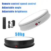 Turntable New W/ LED Light Illumination Remote Control Rotating Display Platform
