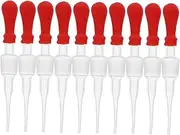 HAWILLOSCH 10 Pack Transfer Pipettes Glass Droppers for Boys and Girls Paint Medicine Easy to Clean Measuring Dropper