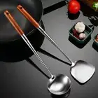 Wok Spatula Ladle Kitchen Stainless Steel Shovel Long Handle Cooking Utensils