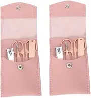 Ipetboom Sets Pcs Complete Nail Care Kit Nail Cutter File Tweezer Portable Case for Daily Use
