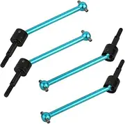 4pcs Metal Universal Drive Shaft Dogbone Joint Driveshaft CVD 53792 for Tamiya TT01 TT02 TT01D TT01E TT02B TA04 1/10 RC Racing Car Upgrades Parts (TT02B-123)