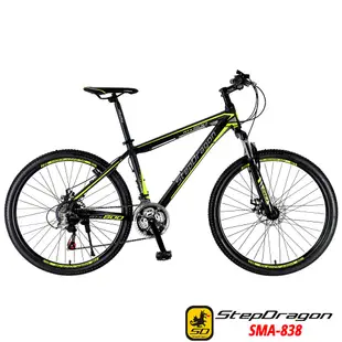 【StepDragon】SMA-838 26吋 搭配 SHIMANO 21速 鋁合金碟煞 登山車