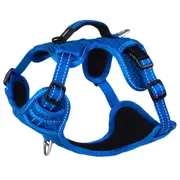 Rogz Explore Durable Nylon Dog Safety Harness Blue Small