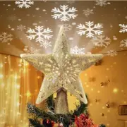Gold Star Projector Tree Topper