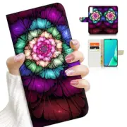 ( For Vivo Y20S ) Wallet Flip Case Cover AJ23088 Abstract Flower