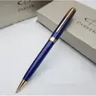 Excellent Parker Sonnet Ballpoint Pen Blue Gold Clip 0.7mm Black Refills No Box