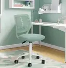 Homy Casa Carnation Mesh Ergonomic Swivel Task Chair in Aqua w Adjustable Height