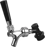 PERA Stainless Steel Stem Beer keg Tap Faucet with Ball Lock disconnect chromed body