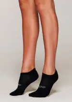 [Lorna Jane] Secret Socks in Black One Size Black/White