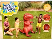 NEW H2O GO! T-Rex Dino Dinosaur Water Splash Sprinkler Summer Kid Fun 39in Tall