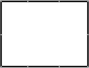 for Home Theater Cinema Indoor Outdoor Backyard Pa 100 Inch Projection Screen 4:3 Fabric Screens Display for Video Projector Office School Party