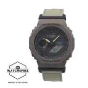 Casio G-Shock Bluetooth® Solar Khaki Cloth Band Watch GA-B2100CT-5A AU FAST&FREE