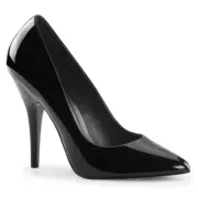 Pleaser Sale US-12 Sexy Black Large Size Women Heels Stilettos