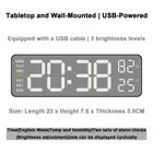 Mirror Brushed Finish Wall Clock Premium Feel Silent Wall Clock Table Alarm Cloc