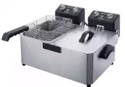 Commercial 14lb Two Basket Electric Countertop Deep Fryer