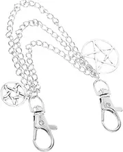 [Baluue] Shoe Chain Charms for Sneakers Boots Durable Alloy Replacement Accessory Easy to Install Fashion Decoration Stylish Shoe Chains for Men Women