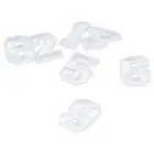 40 pieces white Letter numbers iron on 1.9inch applique patches for clothes