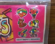 Vtg 1999 Suncatcher Inspirational Happy Designs Heart Balloon Bear Rainbow Sun