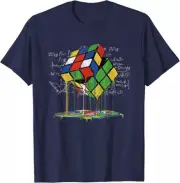 Melting Rubik's Cube Speed Vintage Puzzle Youth Math Unisex T-Shirt