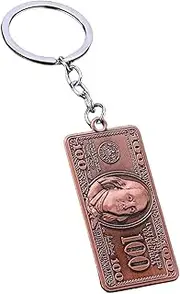 [Generic] Hundred Dollar Bill - Car Key Chain,Backpack, Dollar Key Ring, Key Holder, Handbag Pendant, Creative Key Charm for Women Men