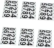 CANIGHT 6 Sheets Reflective Address Numbers Self Adhesive Outdoor Stickers for Mailbox Easy Installation Decals for House Durable and Strong Adhesion for Various Surfaces