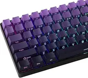 Side Print Keycaps-134 Keys Shine Through Keycaps PBT Double Shot Keycap Set, OEM Profile Gradient Purple Keycaps for Cherry Gateron MX Switches Keyboard