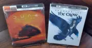 Dune 2 + The Crow 4K Steelbooks-NEW (Sealed)-Free Box Shipping with Tracking!