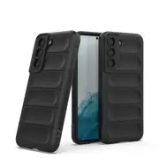 S22 Case Flexible Soft TPU Rubber Grip Shock-Absorbent Protective Case Cover - Black