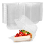 3X(100Pcs e Cheesecake Boxes Slice Cake Box e Pie Holders Cake Bo