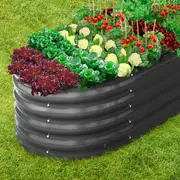 Livsip Garden Bed 320X80X42CM Galvanised Raised Steel Vegetable Planter