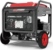 Genpower 8.5kW Peak 7.2kw Open Frame Inverter Generator, Push-Button Start, 2x15A, 1x32A, 20L Tank, Wheels, RCD, Portable, Backup