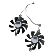 1Pair Graphics Card Cooling VGA Coolers Fan 4 Pin 4 Wires for Radeon RX 580 RX55