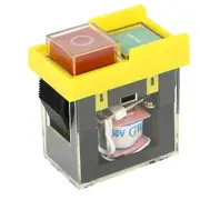 Kjd6 5E4 250V 6A Universal Safety Switch: Electromagnetic Waterproof, Against Power Outage Tool Switch, Start Button as shown