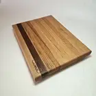 Handmade Oak And Walnut Long Grain Cutting Board Cheese Board Charcuterieboard
